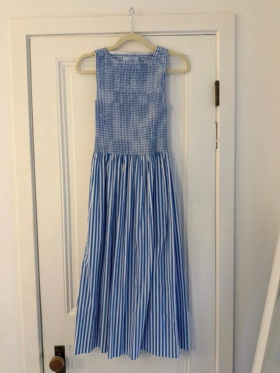 Hill House Cosima Nap Dress - Blueberry Stripe - Picture 1 of 5